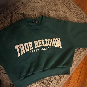 True Religion Teal Crewneck Sweatshirt
